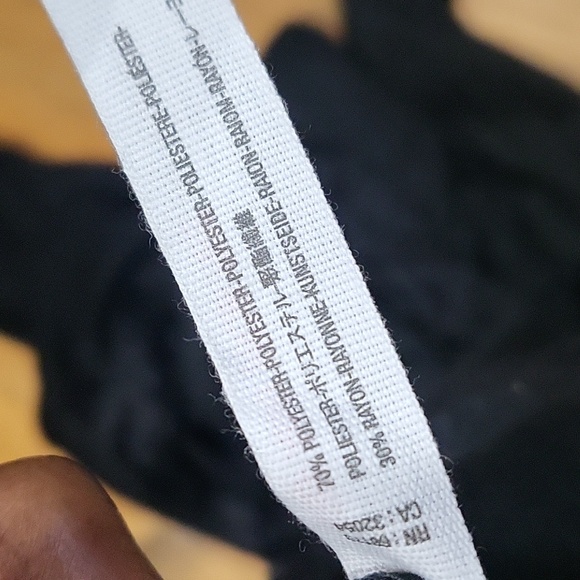 Free People Women's Black Big Love Rib Cardi Lace Trim Long Sleeve Button Sz M - Picture 8 of 8